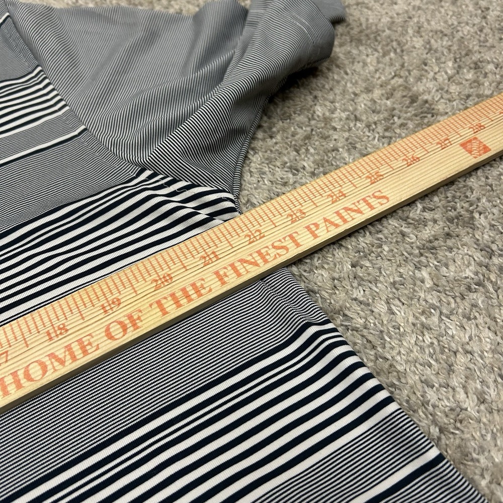 Brooks Brothers St Andrews Links Polo Shirt Mens Large Golf Striped Performance - Picture 5 of 7